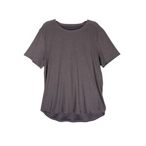 Lululemon Men's Gray‎ Crew Metalvent Tee Sz L Performance Athleisure Active Run